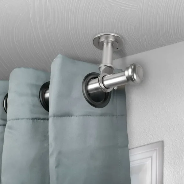 Stapleford Single Curtain Rod Brayden Studio Size: 120"- 170" L, Color/Finish: Satin Nickel