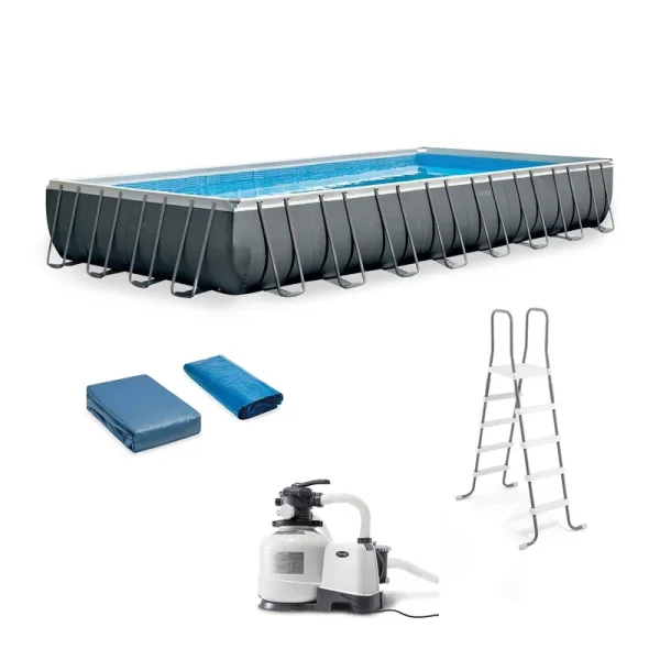 Intex 32' x 16' x 52" Rectangular Ultra XTR Frame Swimming Pool w/ Pump