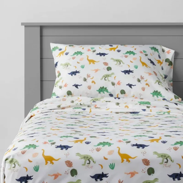Dinosaur Microfiber Sheet Set Twin - Pillowfort