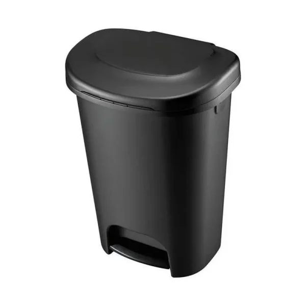 Rubbermaid 13 Gallon Step on Wastebasket - Black