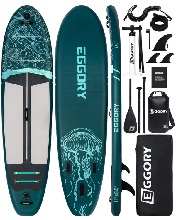 EGGORY 11 Ft Inflatable Paddle Boards Stand up Paddle Board with Full SUP Accessories