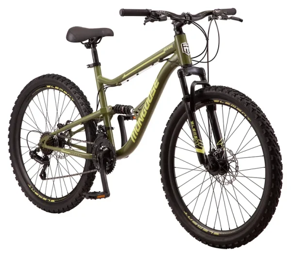 Bash Suspension mountain bike. 21 speeds. 26-inch wheels. green
