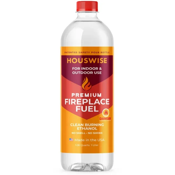 Houswise Bio Ethanol Fireplace Fuel - 1 x 1 Liter