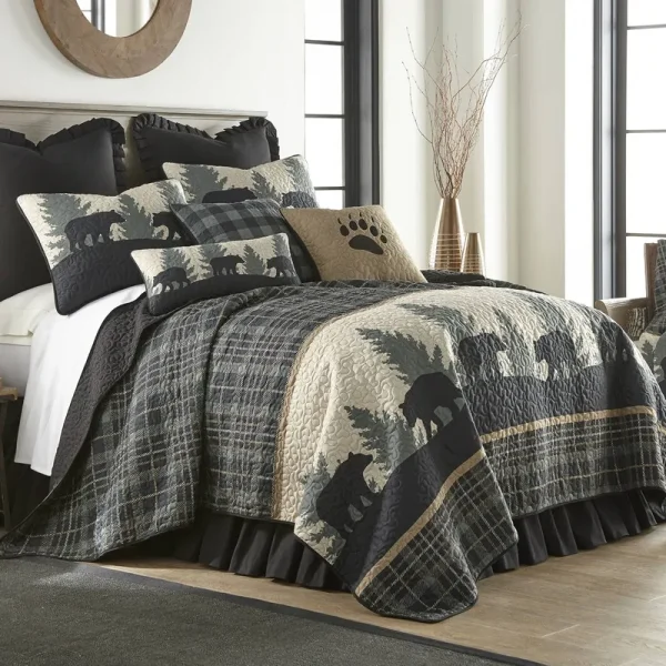 Donna Sharp Bear Walk Plaid Quilt King