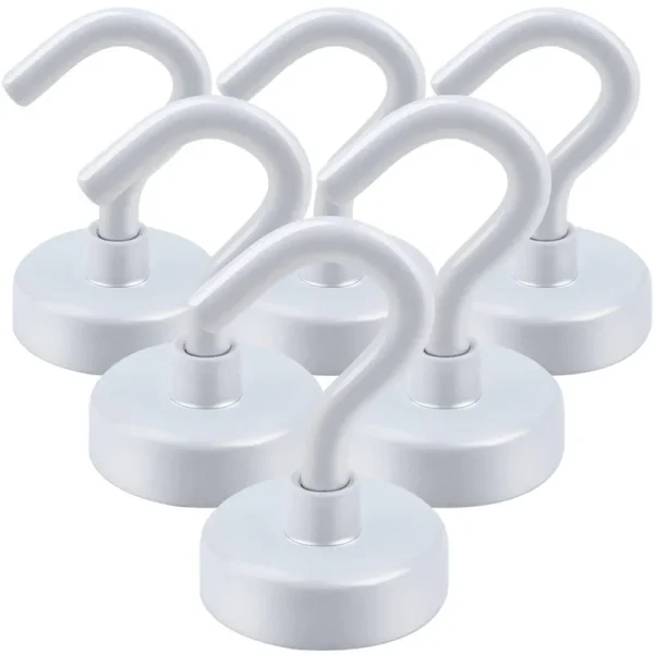 DIYMAG Magnetic Hooks, 25lbs Strong Heavy Duty Cruise Magnet S-Hooks for Classroom, Fridge, Hanging, Cabins, Grill, Kitchen, Garage, Workplace and