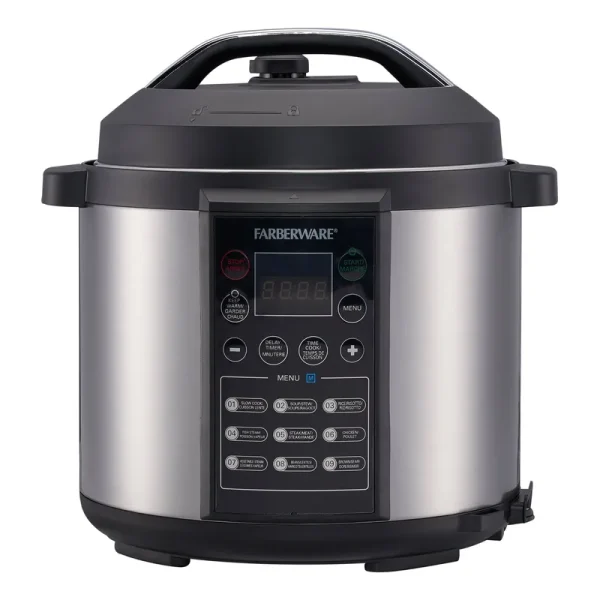 Farberware Digital Pressure Cooker, Silver - 6 qt