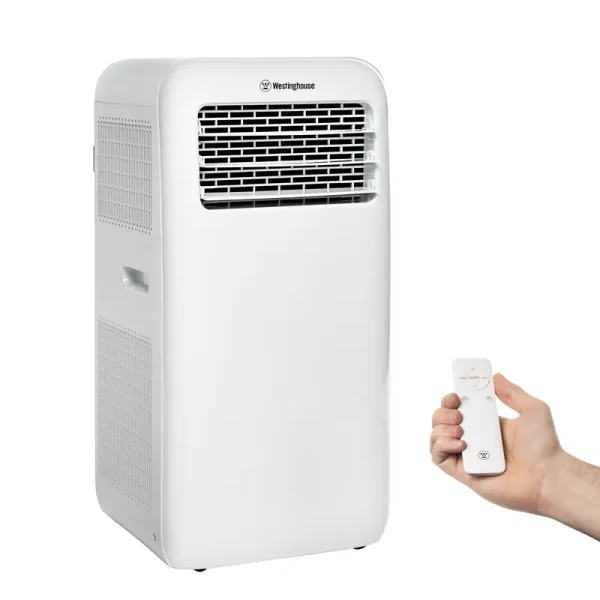 Westinghouse 12,000 BTU Portable Air Conditioner with Remote, 3-in-1 Operation, Up to 400 Sq ft, White