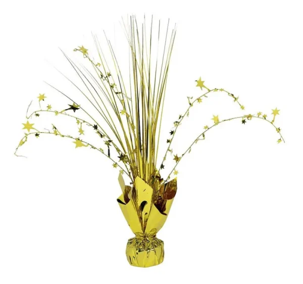12" Gold Foil Spray Centerpiece