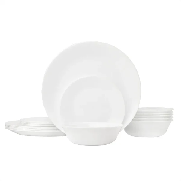 Corelle Winter Frost White Dinnerware Set (18-Piece, Service for 6)