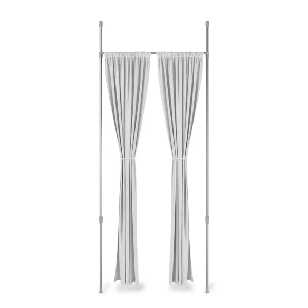 Umbra Anywhere Curtain Rod Metallic Nickel