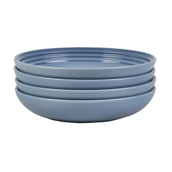 Le Creuset Stoneware Pasta Bowls, Set of 4 | Chambray, 8.50