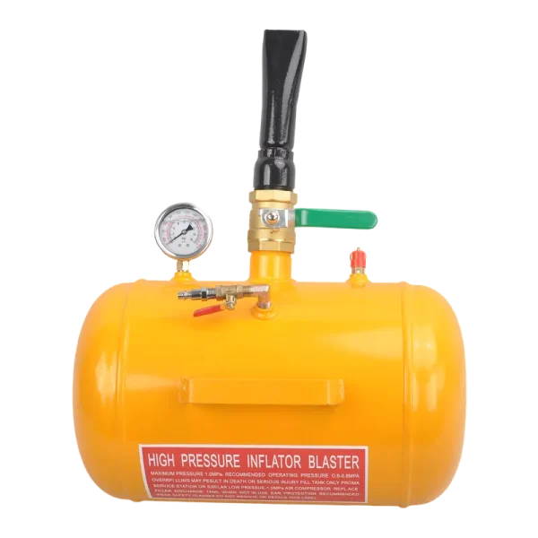 5 Gallon Air Tire Bead Seater Blaster Tool Seating Inflator W/Gauge Yellow