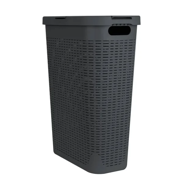 Mind Reader 40 Liter Slim Laundry Basket - Gray