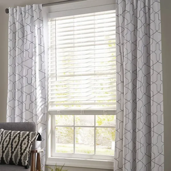 Better Homes & Gardens 2-Inch Cordless Faux Wood Horizontal Window Blinds, White, 27x48, Size: 27 inchw x 48 inchLarge