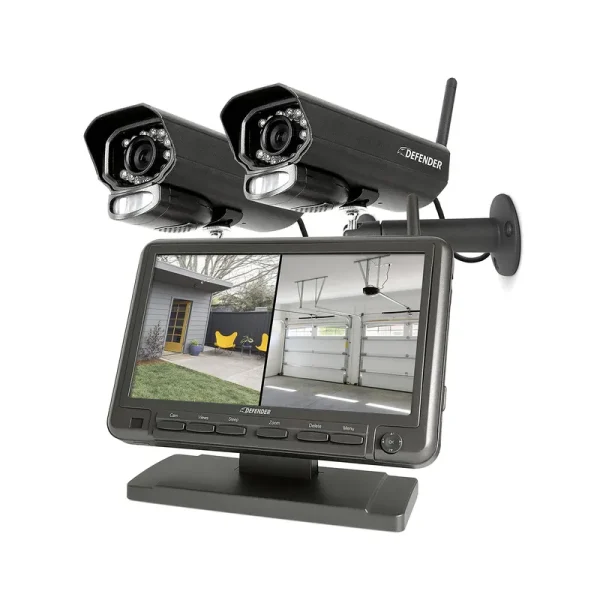 Defender PhoenixM2 Digital Wireless 7" Monitor DVR Security System with 2 Night