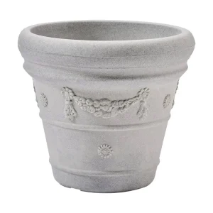 Sol 72 Outdoor Dekland Resin Pot Planter, Size: 11 inch H x 12.5 inch W x 12.5 inch D, Red