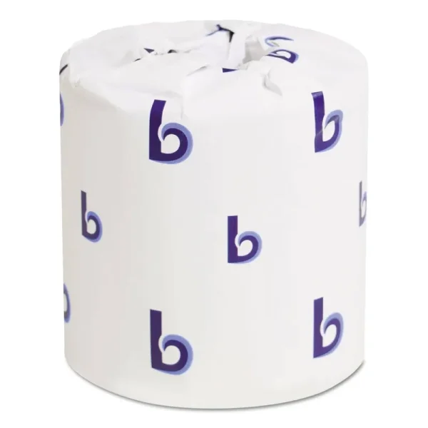 Boardwalk Two-Ply Toilet Tissue, Septic Safe, White, 4 1/2 x 4 1/2, 500 Sheets/Roll, 96 Rolls/Carton