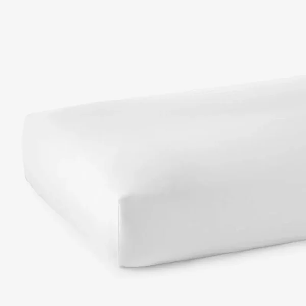 Legends Hotel Supima Cotton Sateen Fitted Sheet - White Size Full | The Company Store