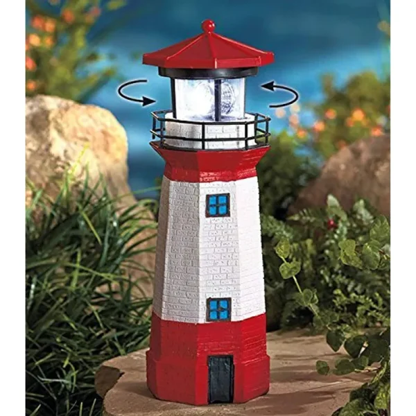 Jumbl Solar Lighthouse with Rotating Lamp