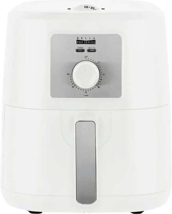 Bella Pro Series - 4.2-qt. Manual Air Fryer - White