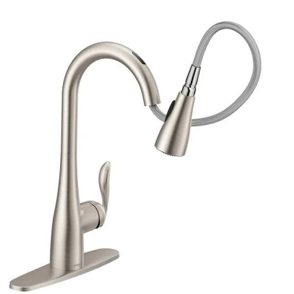 Moen 7594EVSRS Arbor Spot Resist Stainless One-Handle Pulldown Kitchen Faucet
