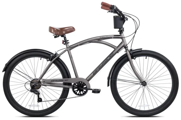 Kent 26 In. Bayside Men'S Cruiser Bike, Satin Cocoa