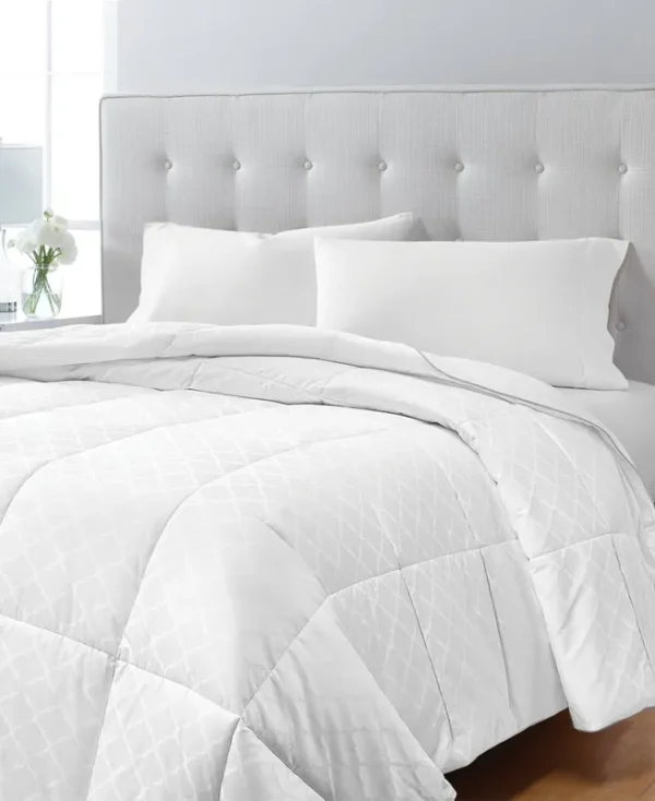 Charter Club Continuous Comfort350 Thread Count Down Alternative Comforter, King, Created for Macy's - White