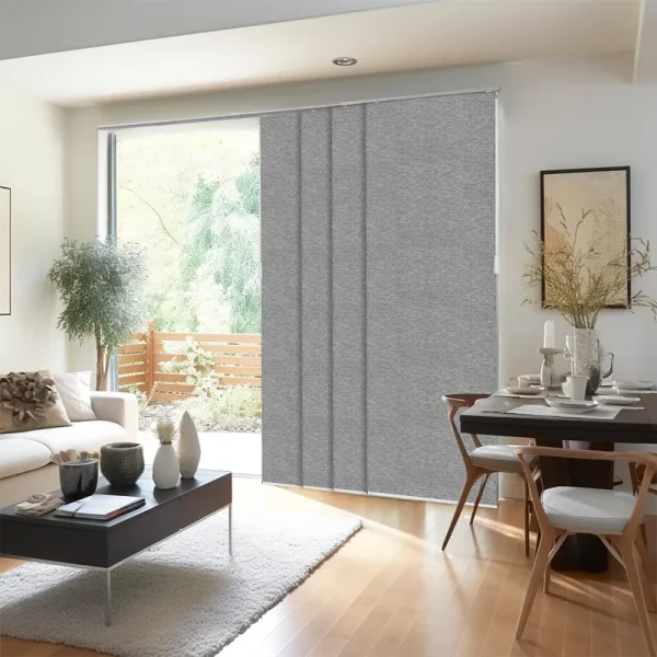 Chicology Vertical Adjustable Sliding Panels, Nautical Gray