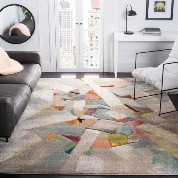 Wimbled Gray/Beige Area Rug George Oliver Rug Size: Rectangle 8' x 10'