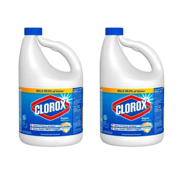 Clorox 30966 Concentrated Regular Bleach, 121 oz. | Pack of 2