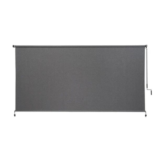 Coolaroo Roller Shade Cordless Light Filtering Fabric Exterior Pewter