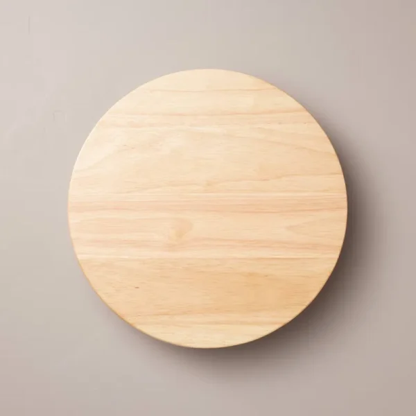 13" Round Footed Wood Serving Stand Natural - Hearth & Hand with Magnolia