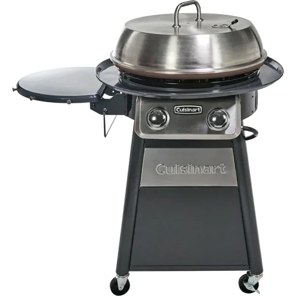 22-In. Diameter Deluxe Outdoor Griddle Cooking Center with 1 Folding Prep Table and Paper Towel Holder