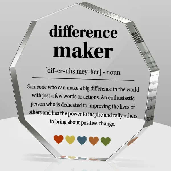 Difference Maker Gifts Thank You Gifts for Leader Boss Best Mom Mentor Coach Boss Manager Coworker Teacher Appreciation Quote Difference Maker Home