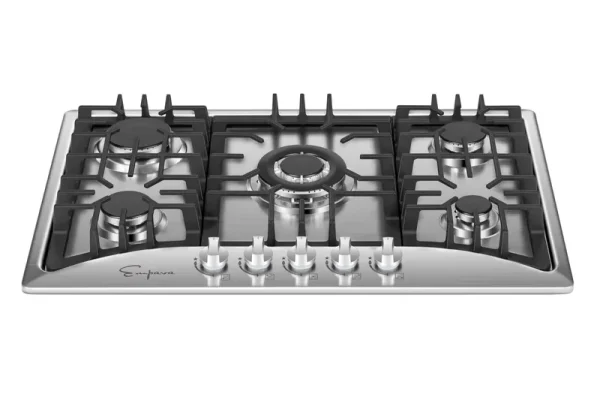Empava 30 in. Gas Stove Cooktop in Stainless Steel with 5-Sealed Burners