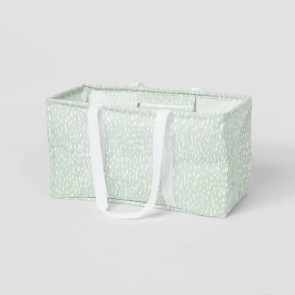 Scrunchable Laundry Tote Textured Green - Brightroom