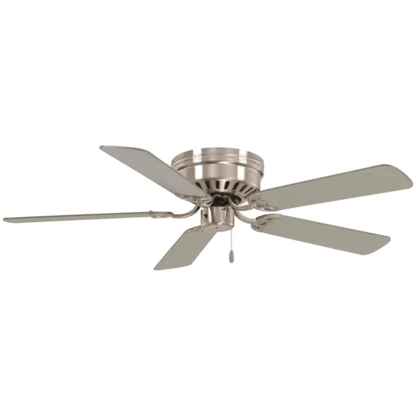 Minka-Aire Mesa 52" Hugger Fan with Pull Chain, Brushed Nickel