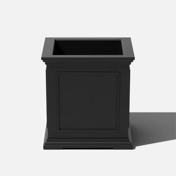 Veradek Brixton Cube 20" Planter - Black