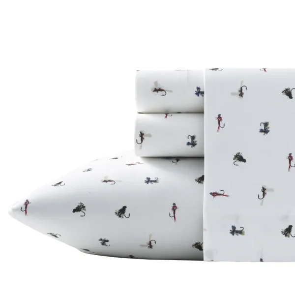 Eddie Bauer Sheet Set Twin Fishing Flies