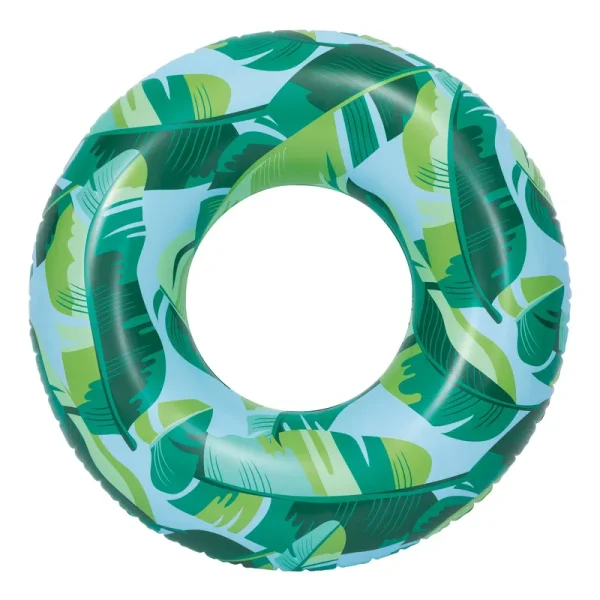 Unbrand Inflatable Tropical Swim Tube Pool Float for Kids' and Adults - Blue - 1 Each
