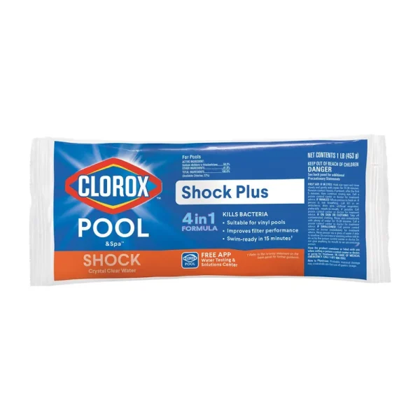 Clorox Pool & Spa Shock Treatment, Fast-Dissolving, Shock Plus - 1 lb