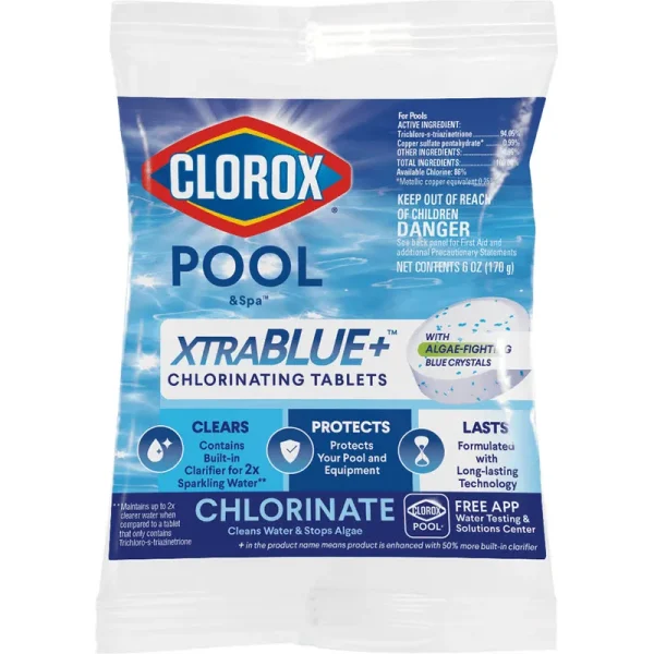Clorox Pool & Spa XtraBlue Chlorinating Tablets 6 oz