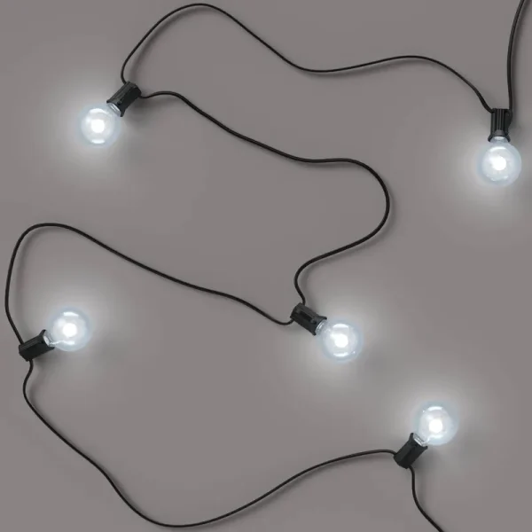 Room Essentials LED Globe String Lights - Black - 1 Each