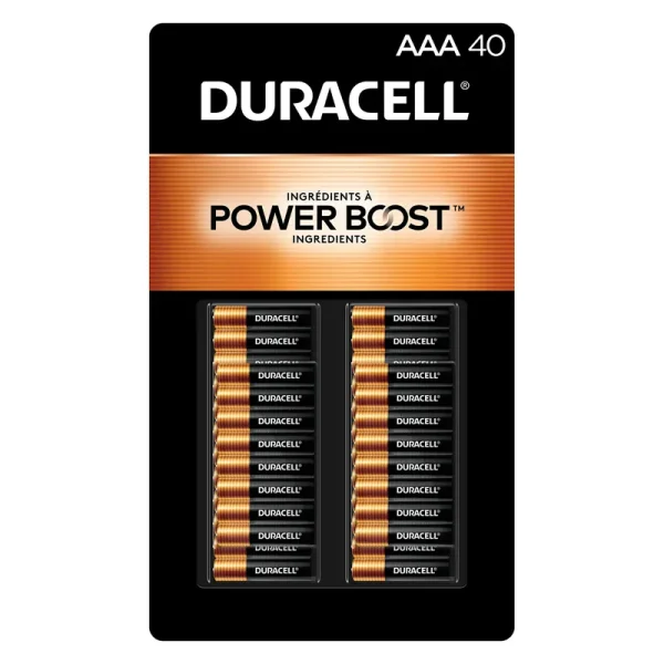 Duracell Coppertop Alkaline AAA Batteries, 40 - Count