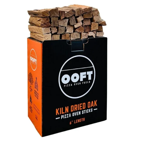 Ooft 6 inch Mini Pizza Oven Wood - 100% Kiln Dried Oak - Perfect for Ooni Karu, Solo Stove Pi and Other Mini Pizza Ovens - 12-14lb Box - Hardwood