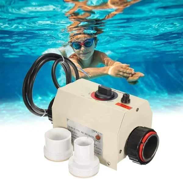 Wzmm 220V 240V 3kW Electric Pool Water Heater for Above Ground Inground Poolupgrade Portable Spa Water Bath Heater Thermostat Swimming Pool Thermostat