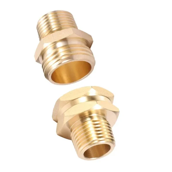 Garden Hose Adapter,3/4"GHT male x 1/2" NPT male Connector with 3/4"GHT Female x 1/2" NPT male Connector,Brass Pipe to Garden Hose Fitting Connect (