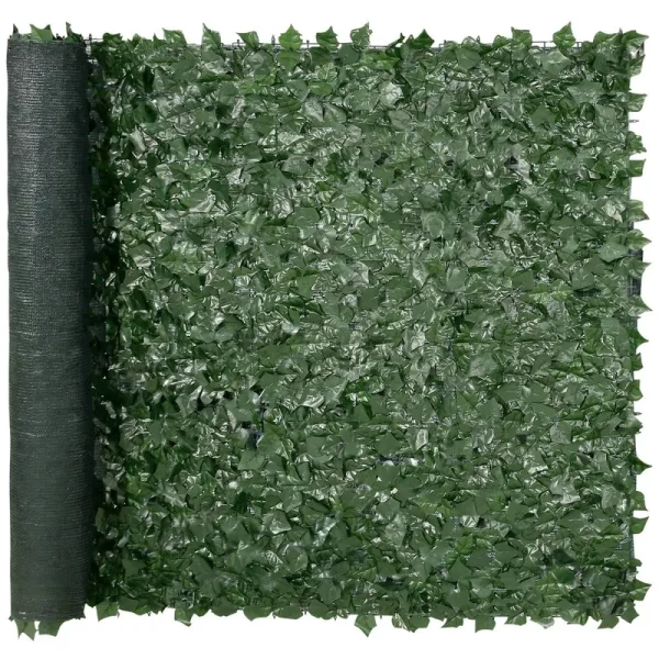VEVOR 59 x 98 in. Ivy Privacy Fence Artificial Green Wall Screen, Greenery Ivy Fence with Mesh Cloth Backing & Strengthened Joint, Faux Hedges Vine