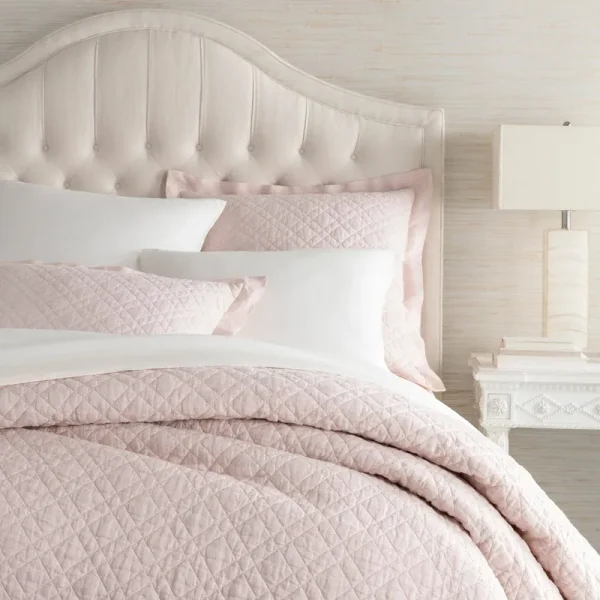Pine Cone Hill - Washed Linen Slipper Pink Quilt - Full/Queen