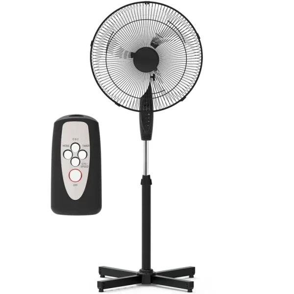 Craig 16 inch Oscillating Stand Fan with Remote Control